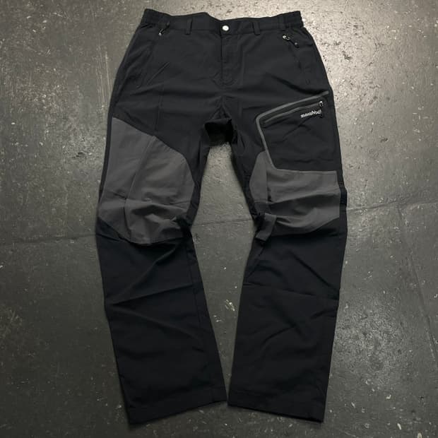 34 몽벨 JP 블랙 클라이마배리어 아웃도어 팬츠