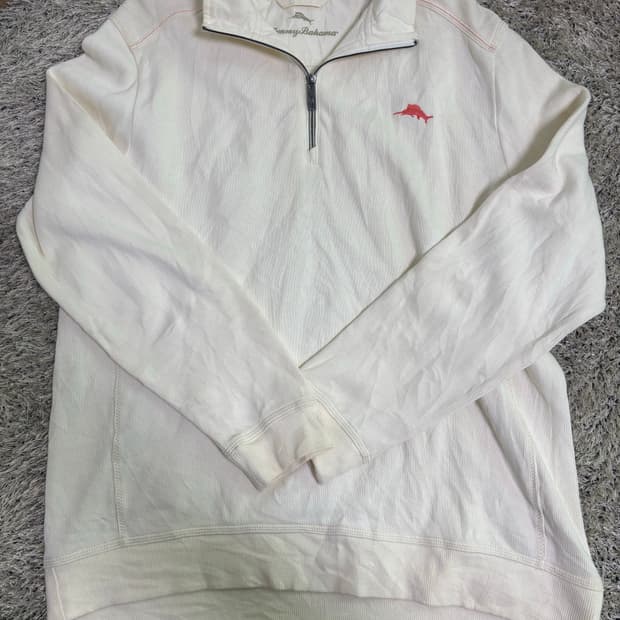 일본판 TOMMY BAHAMA 반집업 맨투맨 사이즈 105-110