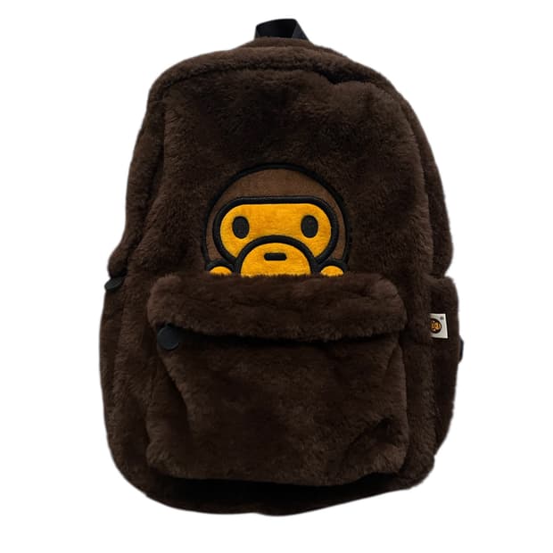 베이프 베이비 마일로 퍼 백팩 브라운
