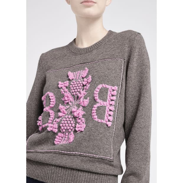 배리 2023 3D 로고 캐시미어100 니트