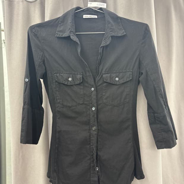 제임스펄스 7부소매 코튼셔츠