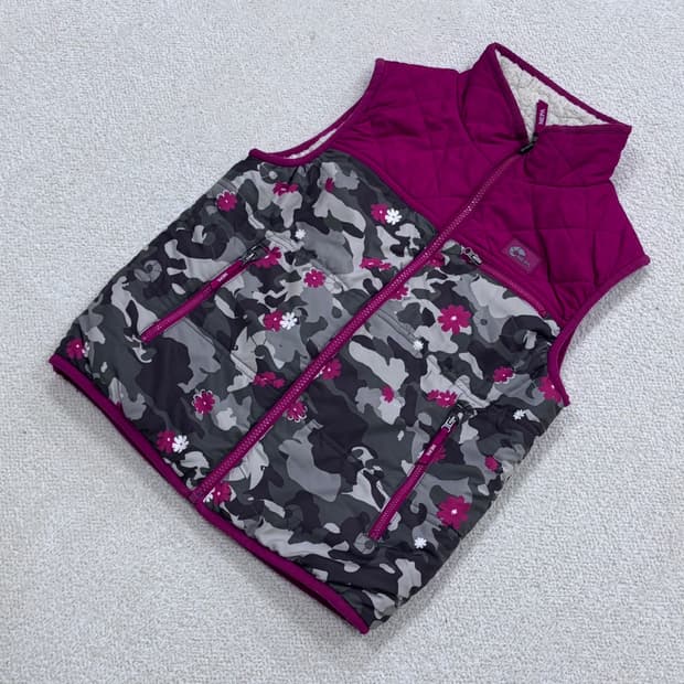 실측확인 네파 키즈 패딩 조끼 0324E