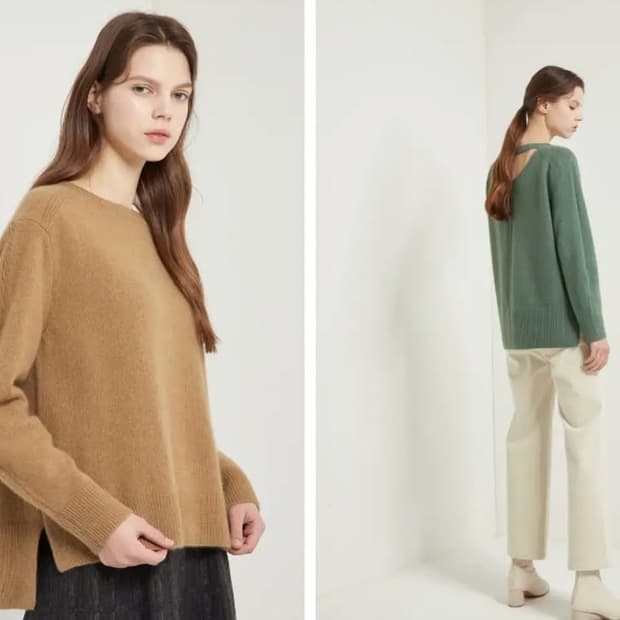 한섬 SJSJ  2021 백포인 울니트 F사이즈