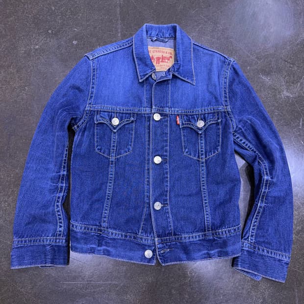 리바이스 아이코닉 타입원 빈티지 워싱 데님자켓 L