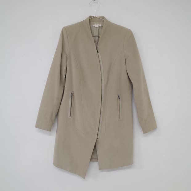 Helmut Lang Curved Zipper Coat