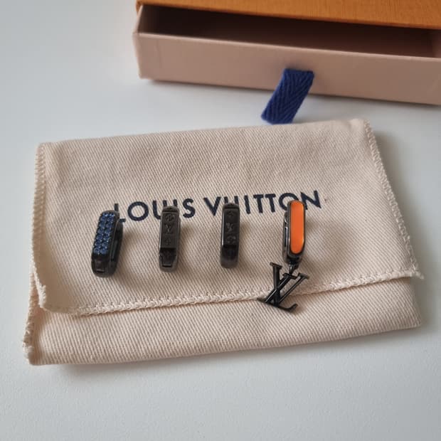 루이비통 파라다이스 체인 드롭 귀걸이 남성용