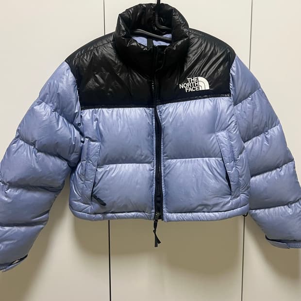 노스페이스 여성 눕시 숏 자켓 M/90 포크블루