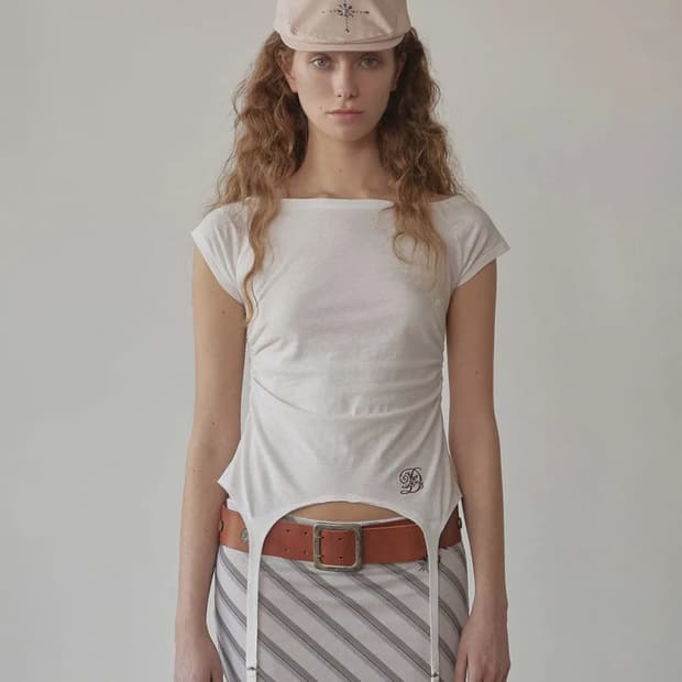 Garter Belt Tee White