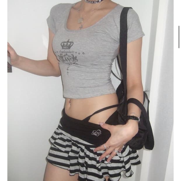 Angelnumber555 slim tshirt grey