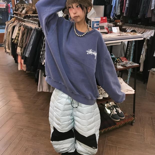 Stussy Logo Dyed Sweatshirts