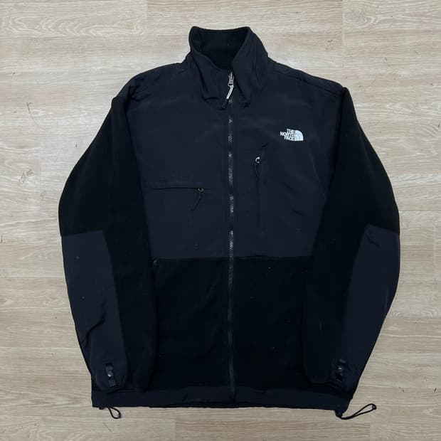 노스페이스 배색 플리스 후리스 집업자켓 [블랙] M/95