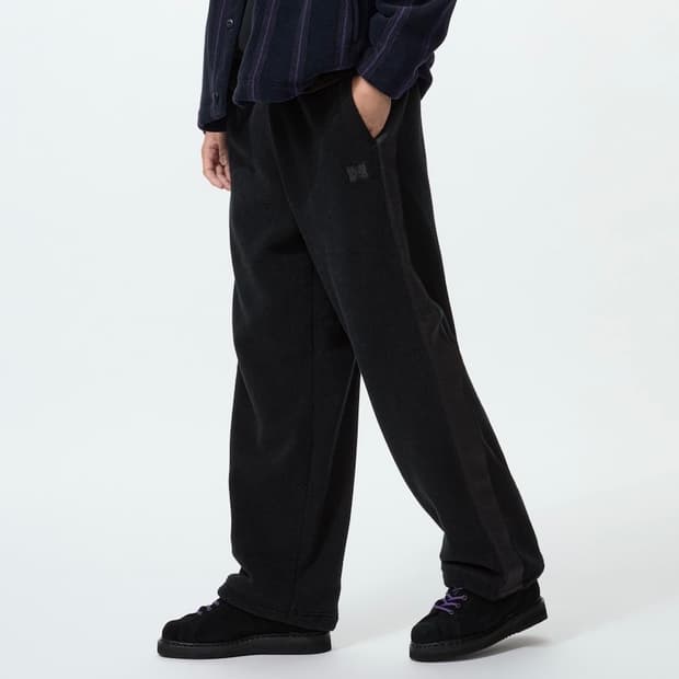 유니클로 니들스 후리스 와이드 팬츠 블랙 XS