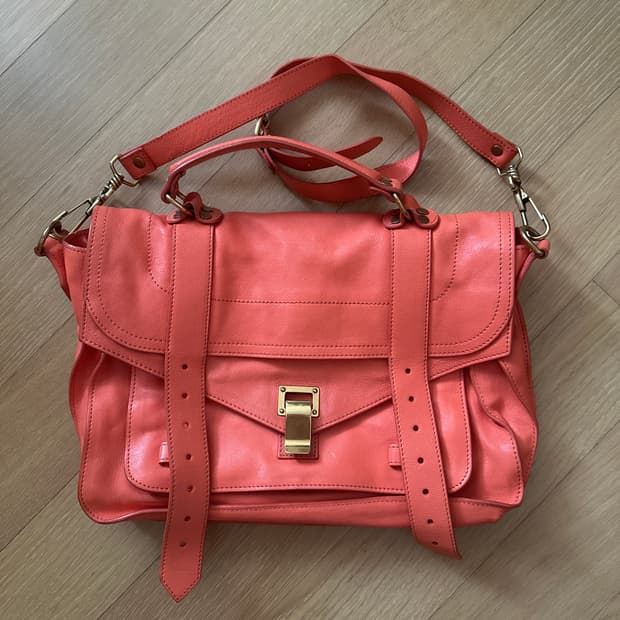 프로엔자슐러 PS1 미듐 사첼백 그레이프프룻오렌지 판쵸백