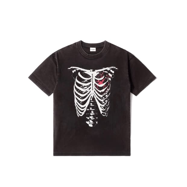 QT8 GARMENTS Bones Washed Tee