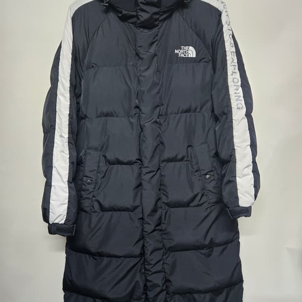 노스페이스 롱패딩 블랙 남성용 100