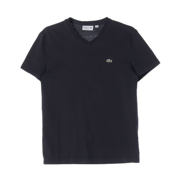 라코스테 슬림핏 브이넥 반팔 티셔츠 S