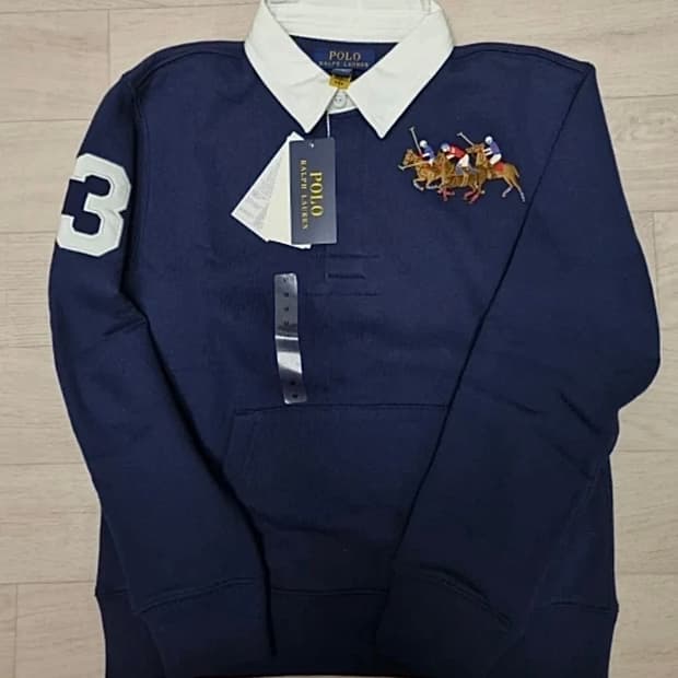 정품 폴로랄프로렌 빅포니 카라 럭비 치프키프 새상품 M