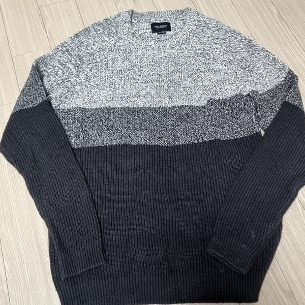 풀앤베어 배색 니트 스웨터(100)