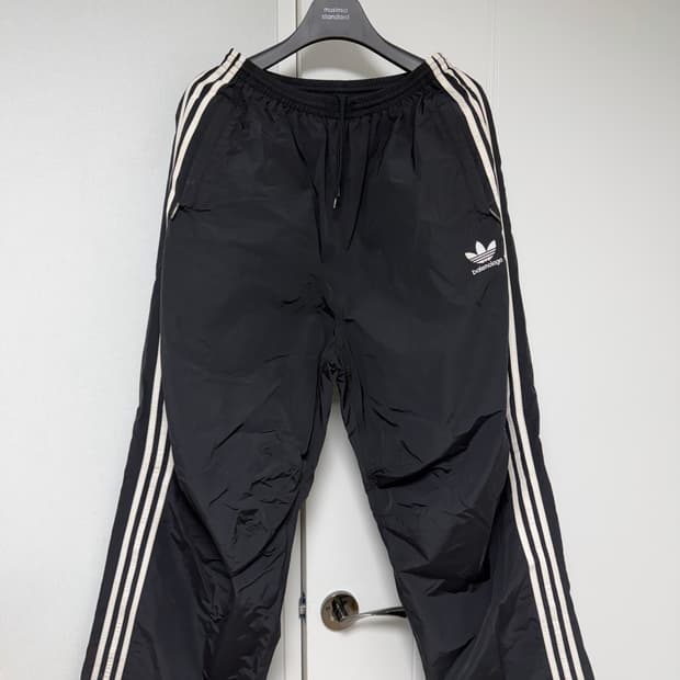 XS) 발렌시아가 아디다스 포플린 트랙팬츠 스티치