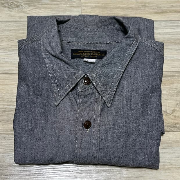 리메인클로딩 샴브레이셔츠 38사이즈 m-L