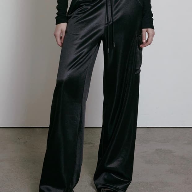 Bohemian seoul LOGO BAND WIDE PANTS