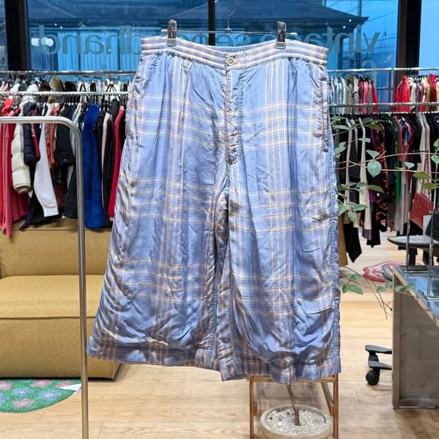 마르니 블루 릴랙스 하프 팬츠 