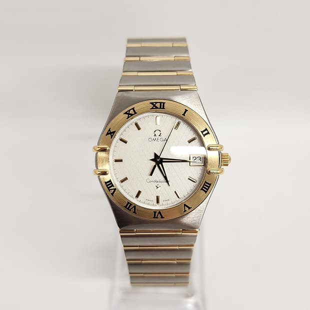 오메가 1212.30 컨스텔레이션 쿼츠 풀콤비바 33mm