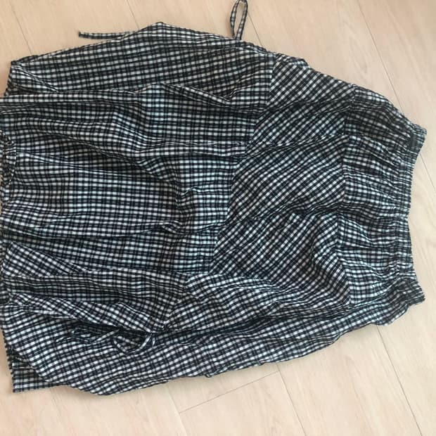 스파오 체크치마