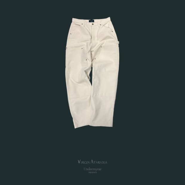 Undermycar carpenter pants ivory