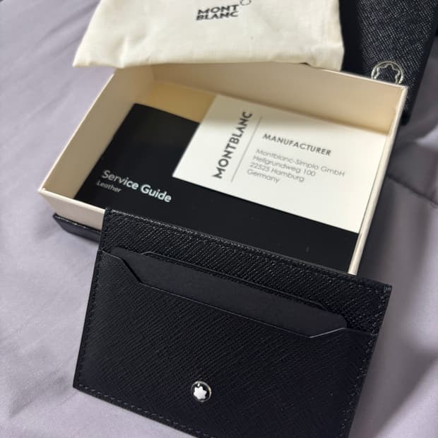 몽블랑 사토리얼 5cc 카드지갑 블랙 풀세트 새상품
