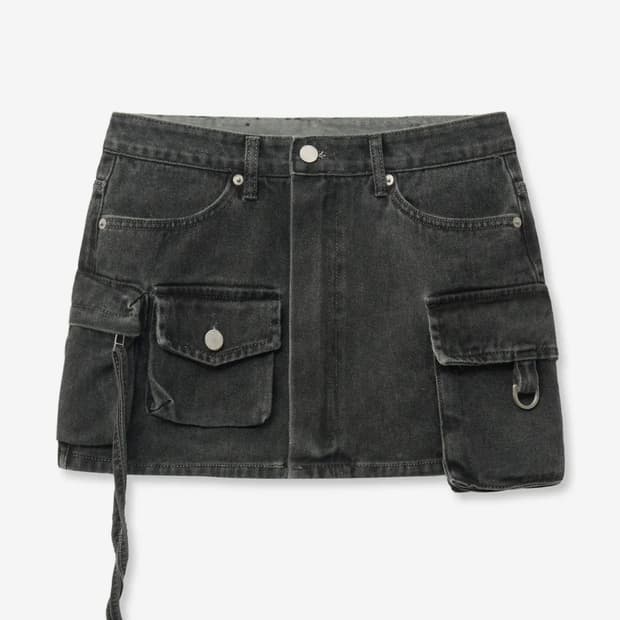 미드나잇 무브 pk cargo skirt (dark grey)