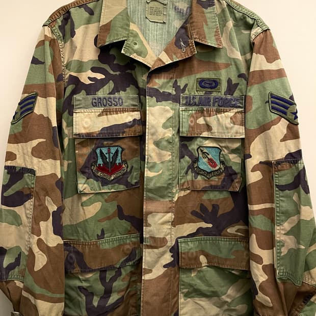 (M/R)90s US army 밀리터리 카모 우드랜드 BDU 셔츠 자켓