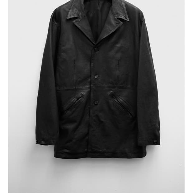 구매 m) 유스 워시드 레더 자켓