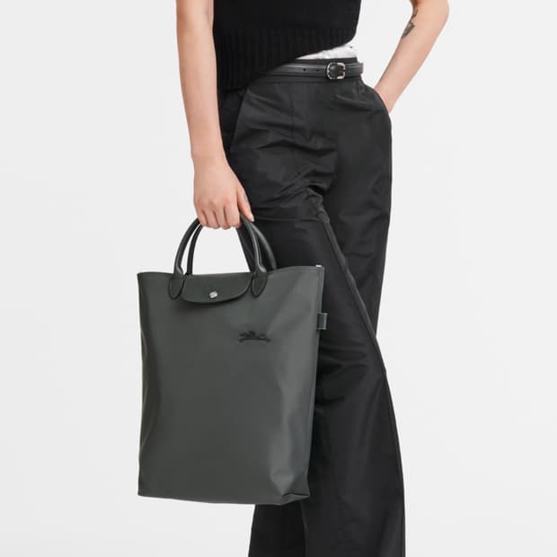 롱샴 르 플리아쥬 그린 M 탑핸들백