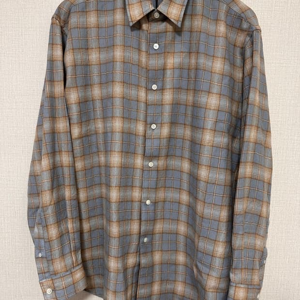 오라리 25fw 에어리울 체크셔츠 4