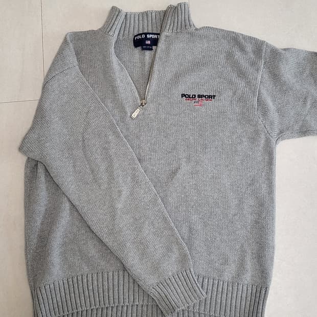 폴로 랄프로렌 회색니트