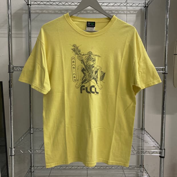 FLCL 90s 빈티지 애니메이션 티셔츠