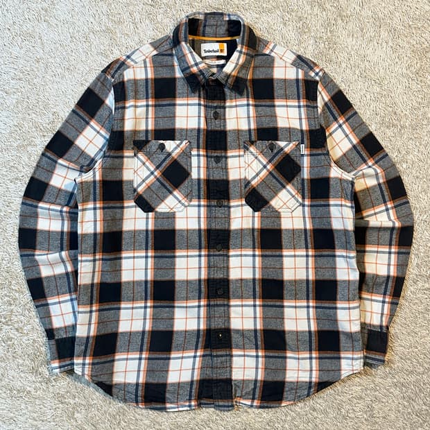 팀버랜드 TIMBERLAND 투포켓 플란넬 체크셔츠