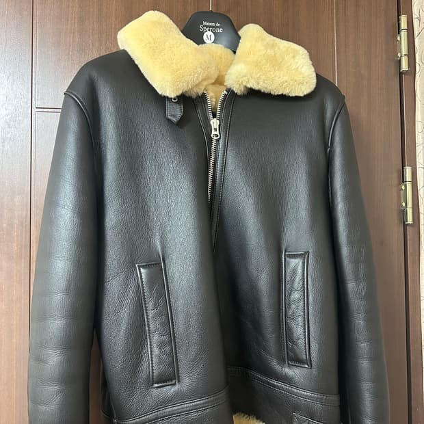 스페로네 리얼 B3 무스탕 자켓 맨 (브라운) M size