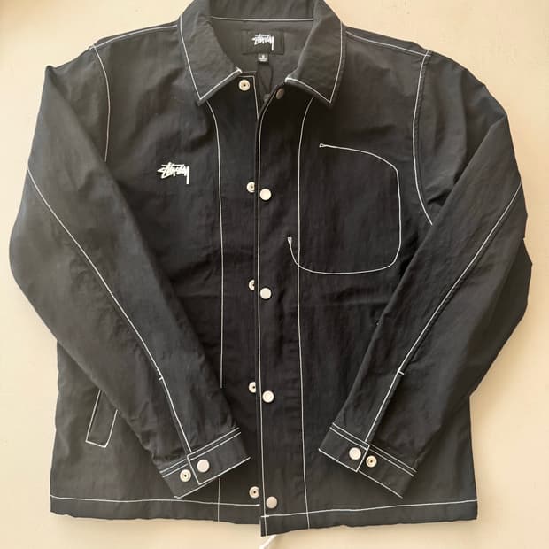 스투시 워크자켓 생활방수 블랙 s사이즈