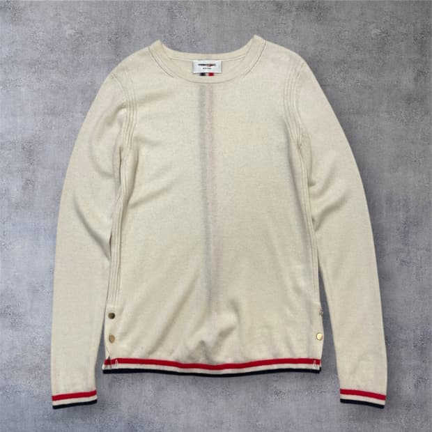 톰브라운 Thom browne 아이보리 라운드넥 니트 M