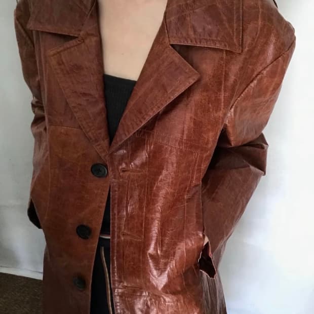 퍼버즈 가죽 자켓