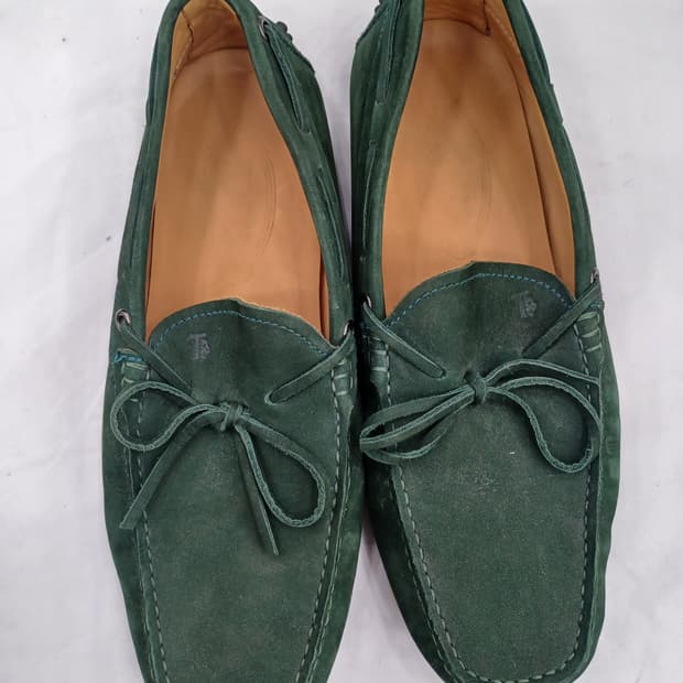 토즈 고미노 드라이빙 슈즈 그린 260mm(정품)