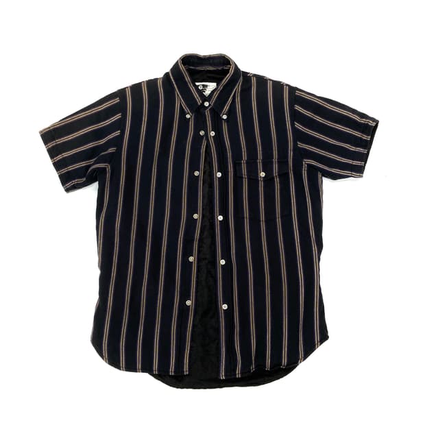 Engineered garments striped shirt jacket