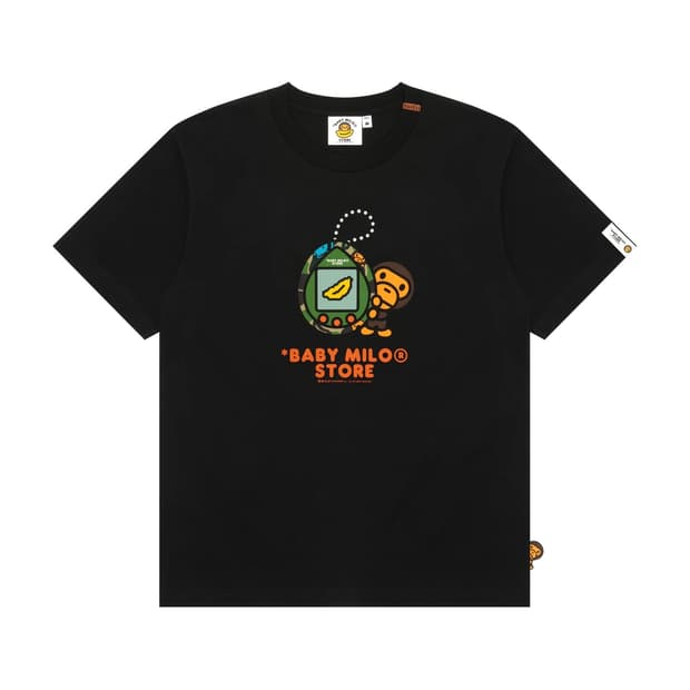 (오더) 베이프 베이비 마일로 26SS 다마고치 반팔 티셔츠 블랙 M