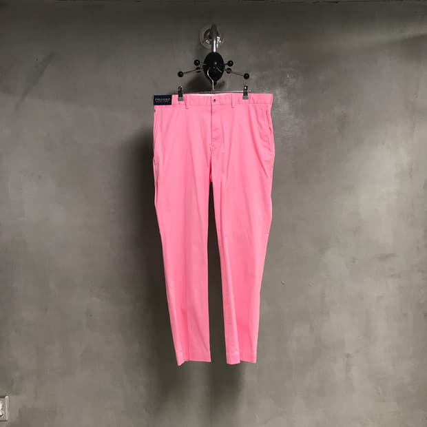 폴로 랄프로렌 골프 치노 팬츠 핑크 새상품 35X32