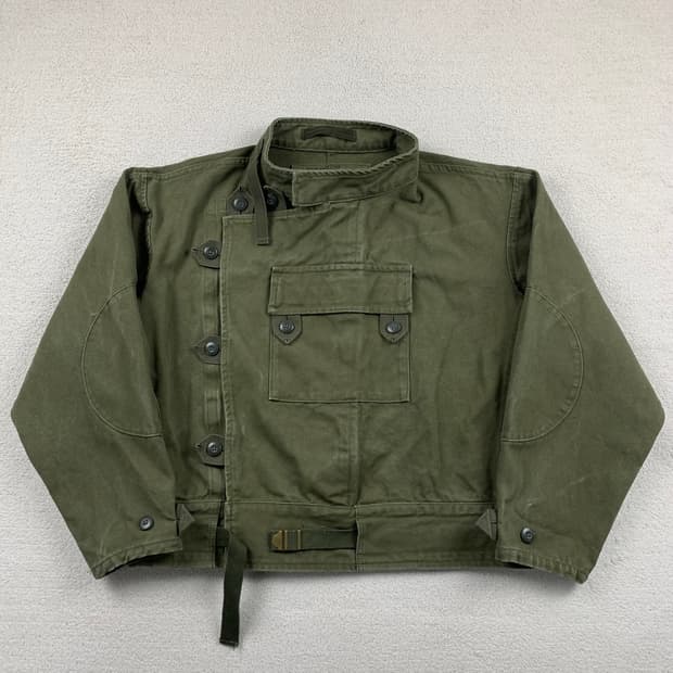 메이든 클로딩 스웨덴 복각 모터사이클 자켓 올리브 