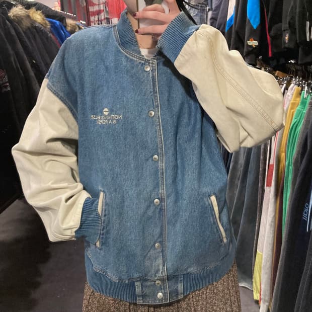 [IM]VTG 바시티 자켓 중청