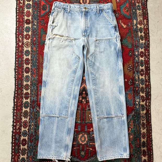 OG 칼하트 데님 더블니 팬츠 칼하트 B73 썩블니