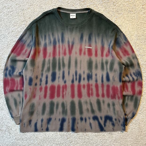 디스이즈네버댓 타이다이 와플 니트 롱슬리브 긴팔